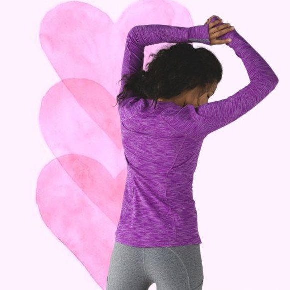 Gorgeous & Very RARE Lululemon Runderful Pullover Top in Heather Tender Violet - Picture 2 of 8